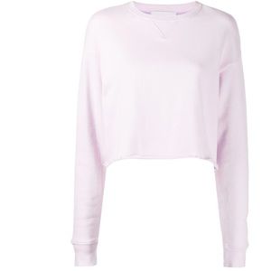 John Elliott Cropped Purple Snyder Sweatshirt